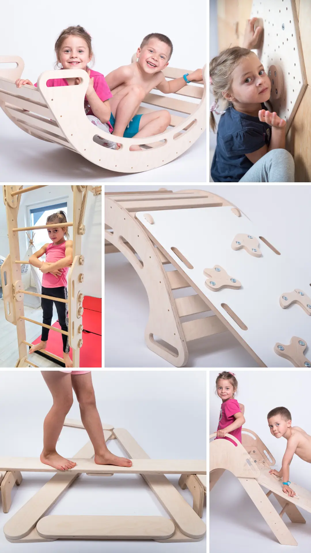 Bujaki drewniane, drabinki montessori, produkty marki dapal 